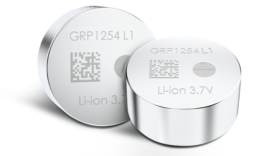 GRP1254L1 3.7V低溫鋰離子紐扣電池